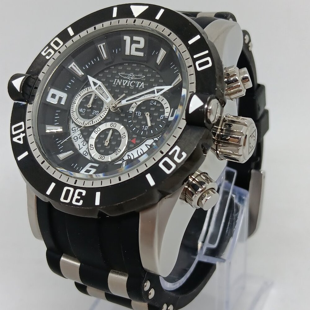 Invicta Black and Silver Men's Watch